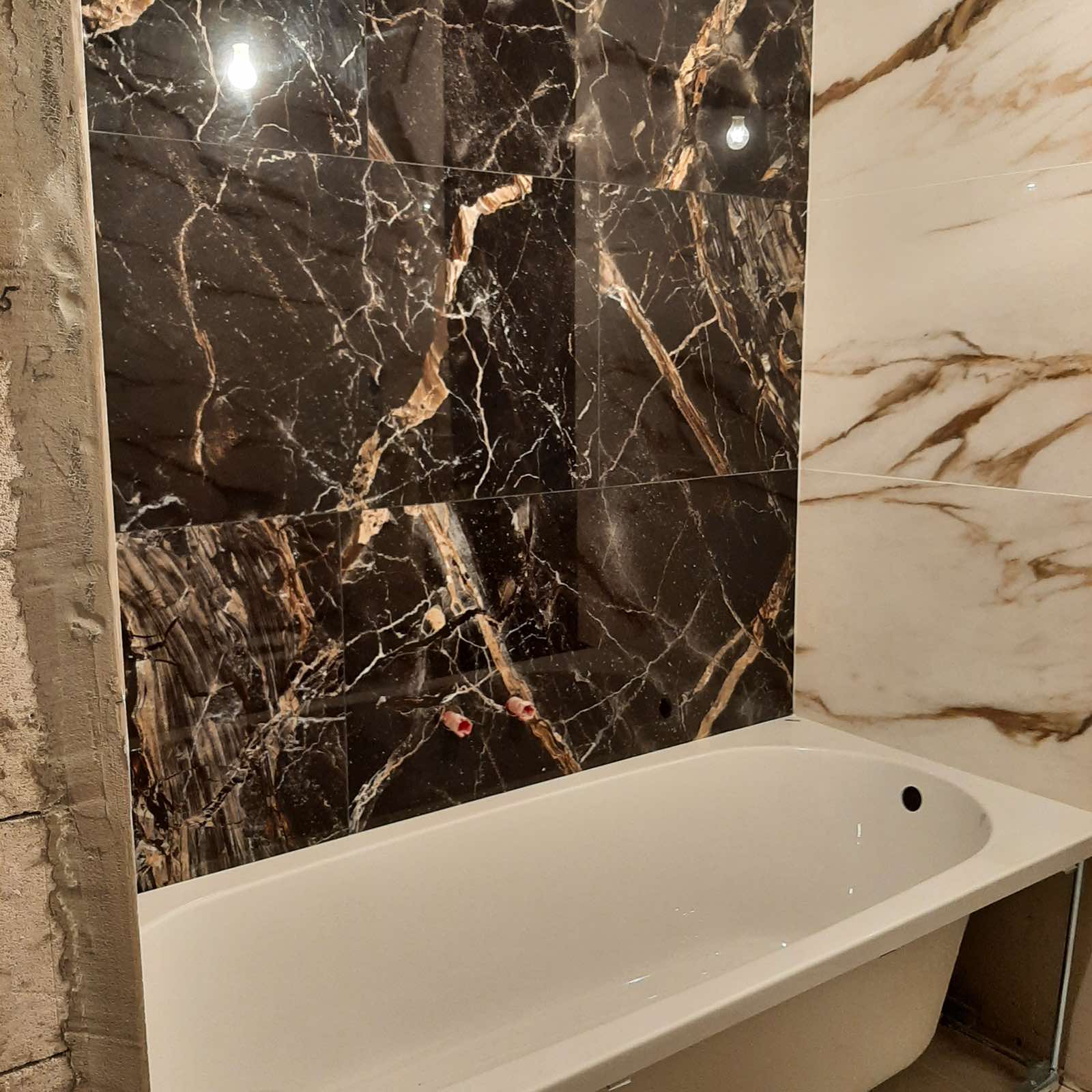 Плиточні роботи в однокімнатній квартирі 48м2 ЖК Метрополіс